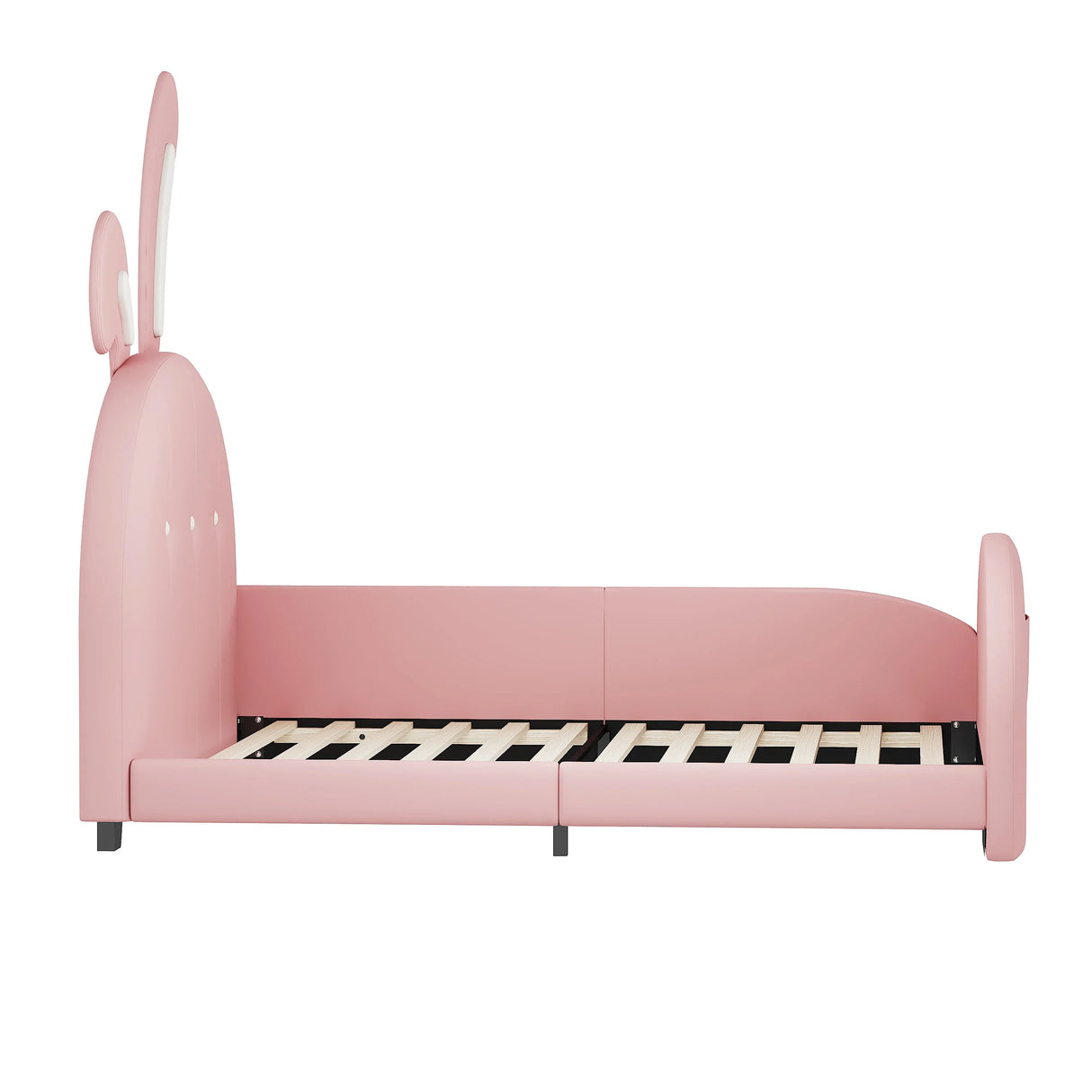 Twin Upholstered Rabbit-Shape Princess Platform Bed - Omega Lifestyles