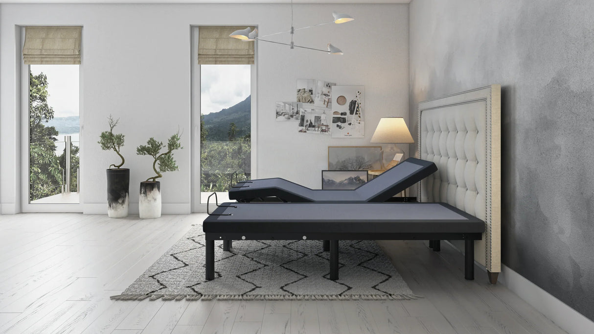 Queen BT3000 Adjustable Bed Base With Massage and USB Ports - Omega Lifestyles