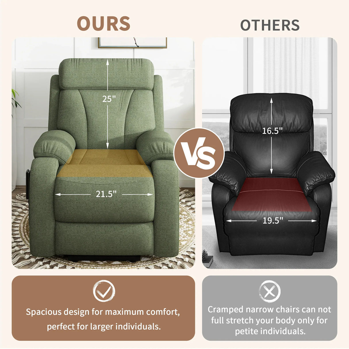 Power Lift Recliner Medium-Soft Snowflake Velvet Chair - Omega Lifestyles