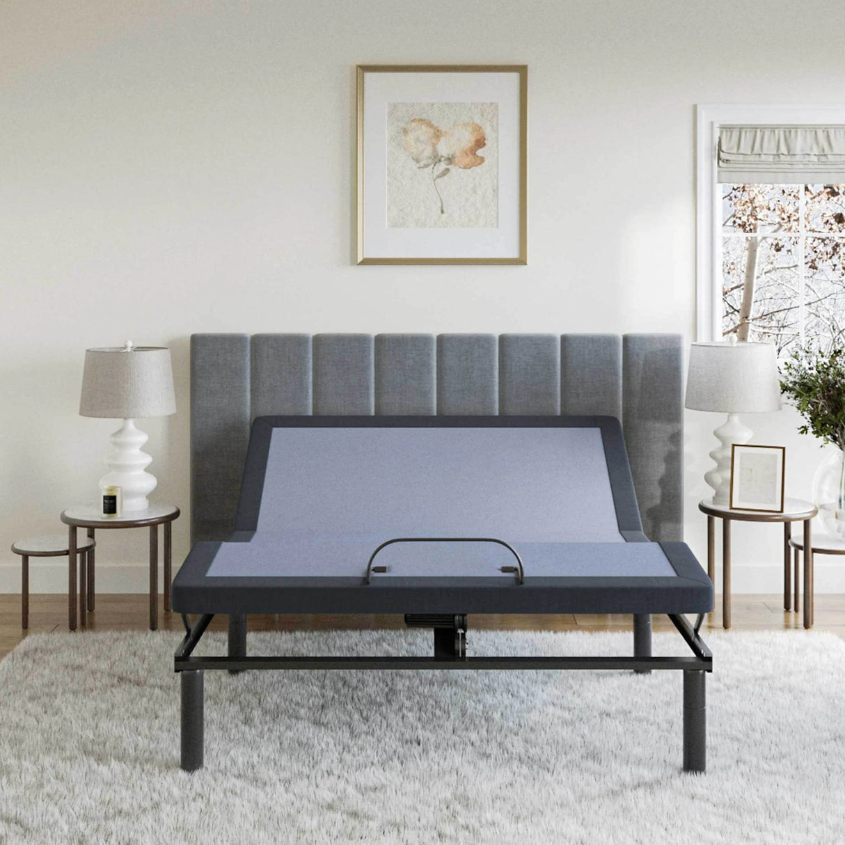 Twin Bluetooth Steel Adjustable Bed Base with Massage - Omega Lifestyles