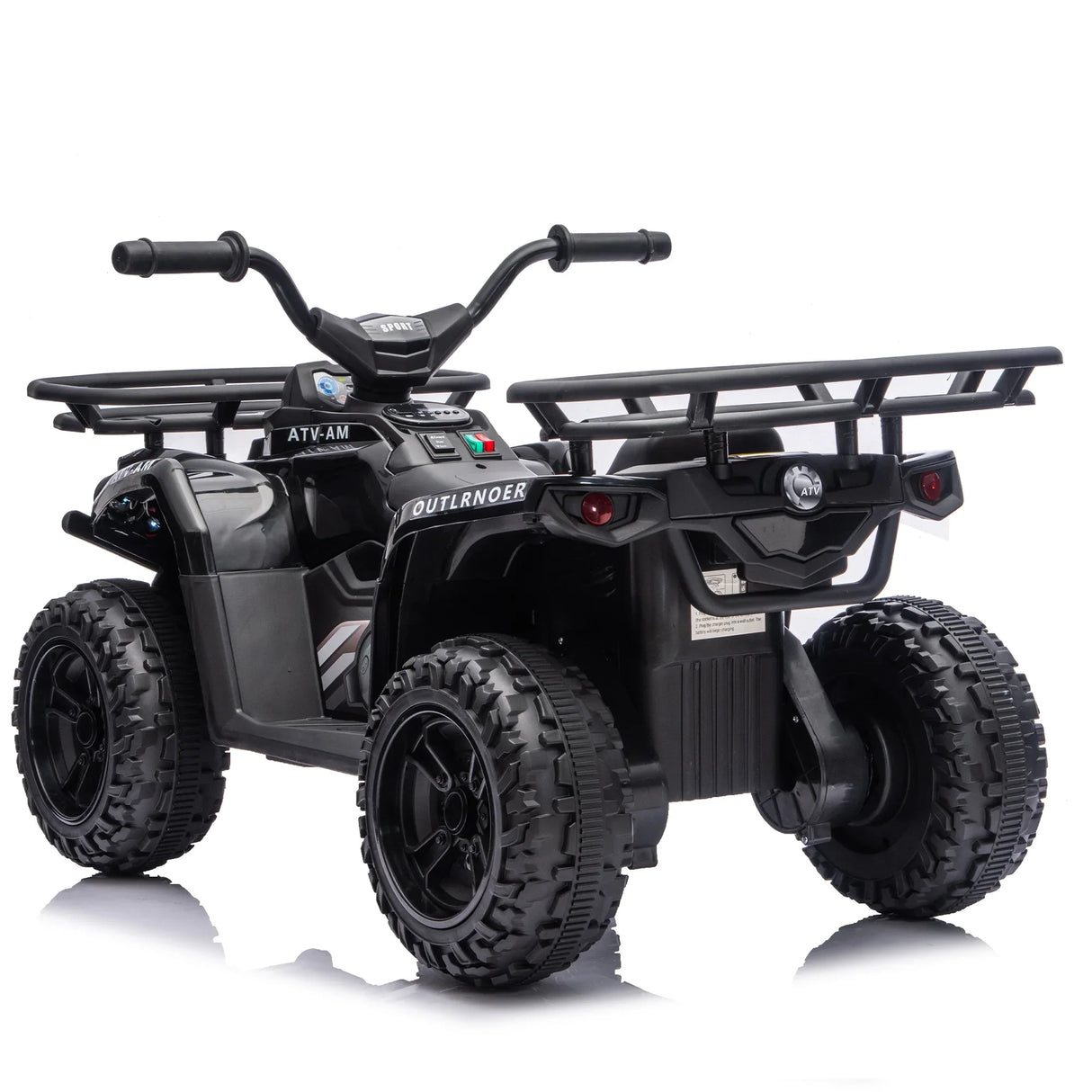 24V High-Power Kids Ride-On ATV With Storage Racks - Omega Lifestyles