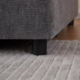 Chenille Fabric Armless Accent Chair With Foam Cushion - Omega Lifestyles