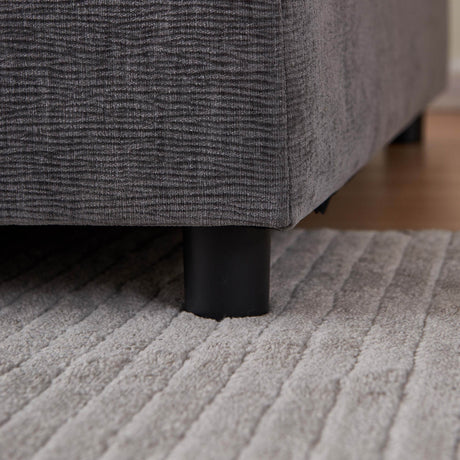 Chenille Fabric Armless Accent Chair With Foam Cushion - Omega Lifestyles