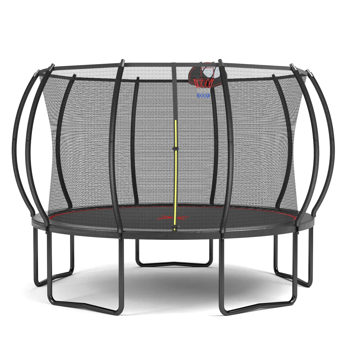 12-Foot Galvanized Steel Outdoor Garden Trampoline - Omega Lifestyles