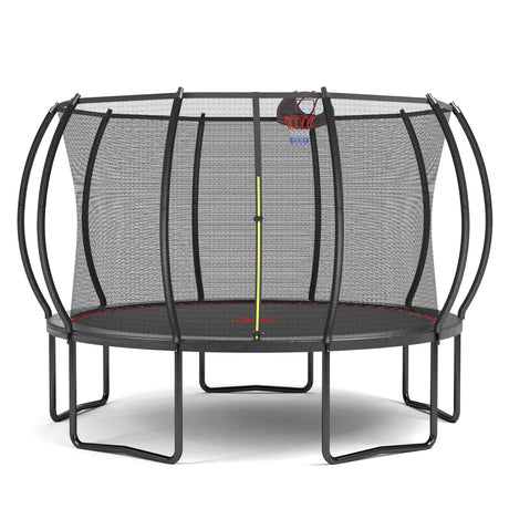 12-Foot Galvanized Steel Outdoor Garden Trampoline - Omega Lifestyles