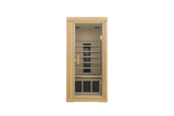Single Mini Hemlock Wood Low EMF Far Infrared Sauna - Omega Lifestyles