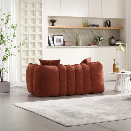 Cozy Chenille Bean Bag Chair With Foam Core - Omega Lifestyles
