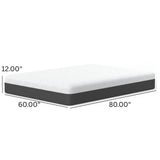 Queen Soft 12-Inch Pur Chill Cooling Memory Foam Mattress - Omega Lifestyles