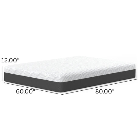 Queen Soft 12-Inch Pur Chill Cooling Memory Foam Mattress - Omega Lifestyles