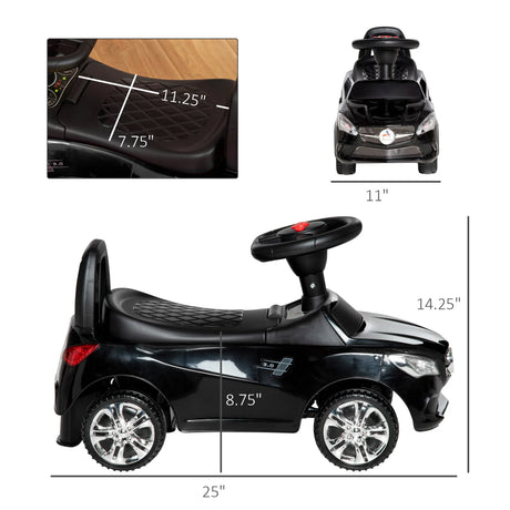 Toddler Foot-to-Floor Ride-On Push Car With Horn - Omega Lifestyles