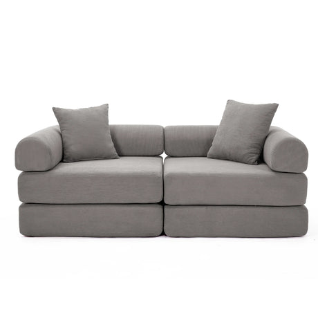 Modular Corduroy Folding Convertible Sofa Bed - Omega Lifestyles