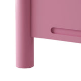 Queen Pink Solid Wood Platform Bed Frame - Omega Lifestyles