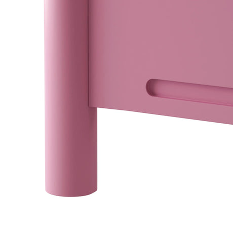 Queen Pink Solid Wood Platform Bed Frame - Omega Lifestyles