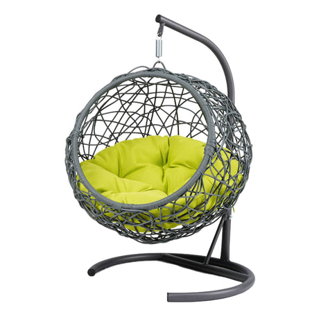 Indoor Green Cat Swing Bed With Stand And Cushion - Sleep Galleria