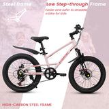 20-Inch Kids Mountain Bike With 7-Speed Front Suspension - Omega Lifestyles
