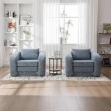 Convertible Chenille High-Density Foam Single Sofa Bed - Omega Lifestyles