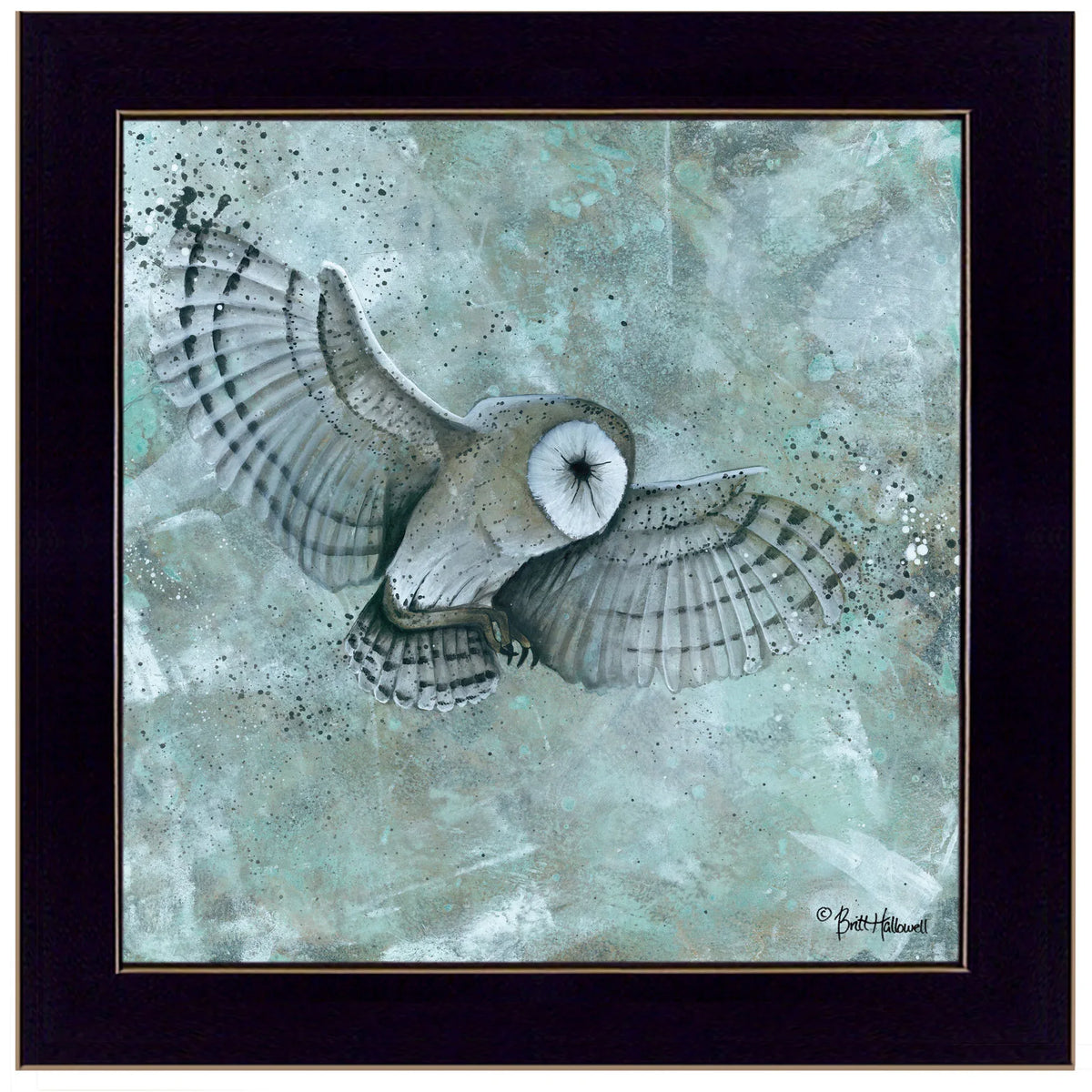Framed Multicolor Owl Wall Art Print - Omega Lifestyles