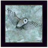 Framed Multicolor Owl Wall Art Print - Omega Lifestyles