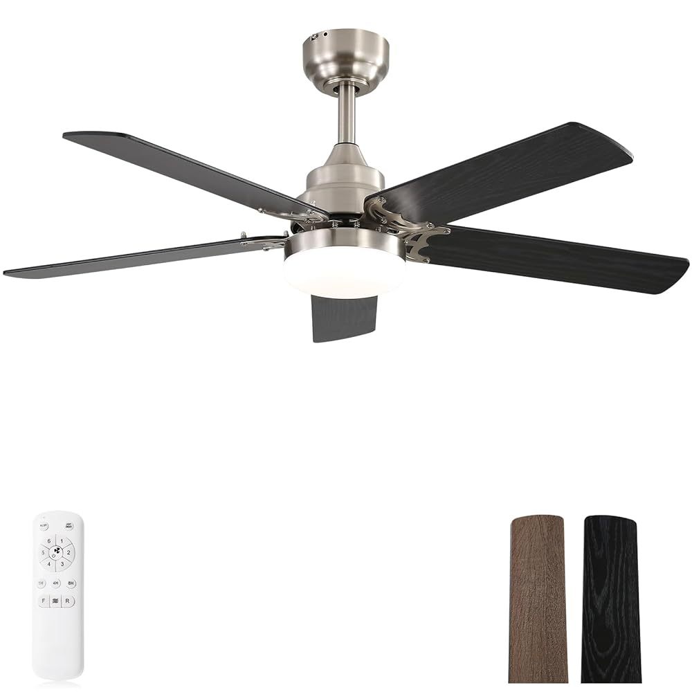 42-Inch Modern Energy-Efficient DC Motor Ceiling Fan With LED Light