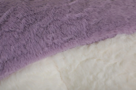 Multicolor Faux Fur Oversized Foam-Filled Bean Bag Chair - Omega Lifestyles