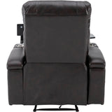 Electric Power Recliner Chair With Storage Cupholders Tray - Omega Lifestyles