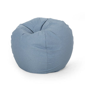 Fabric Foam Filled Modern Teal 3-Foot Bean Bag Chair - Omega Lifestyles