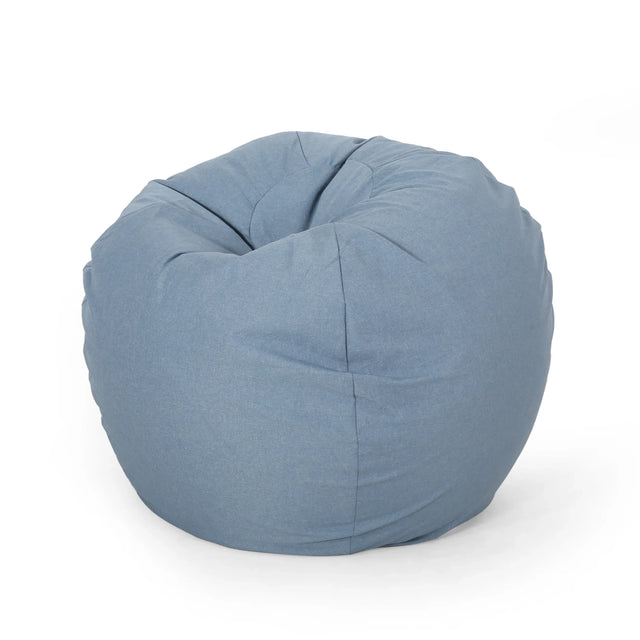 Fabric Foam Filled Modern Teal 3-Foot Bean Bag Chair - Omega Lifestyles