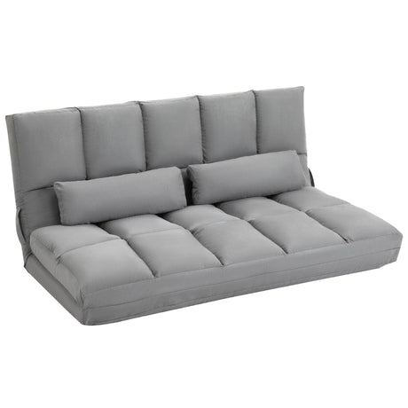 Adjustable Folding Floor Sofa Bed With 2 Pillows - Omega Lifestyles