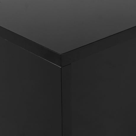 Minimalist High Gloss Black And Gold Coffee Table - Sleep Galleria