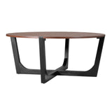 Acacia Solid Wood Round Coffee Table 44-Inch - Sleep Galleria