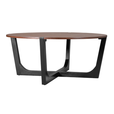 Acacia Solid Wood Round Coffee Table 44-Inch - Sleep Galleria