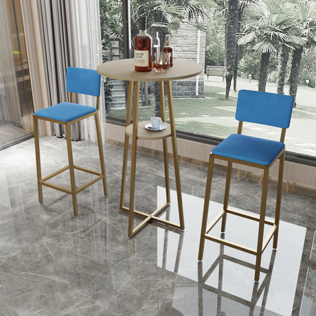 Three Piece Bar Table And Chairs Set With Storage - Omega Lifestyles