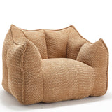 Chenille Bean Bag Chair Soft Foam Living Room Seating - Omega Lifestyles