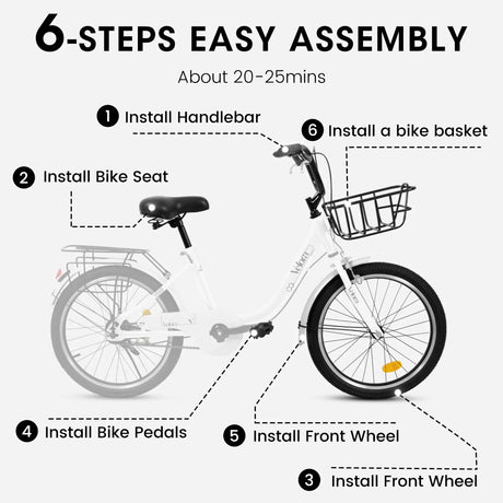 20-Inch Kids Steel Frame Bike With Dual Brakes - Omega Lifestyles