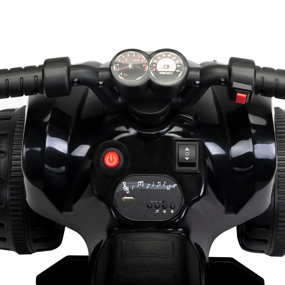 Kids Electric Ride-On ATV With Music LED Lights Spray - Omega Lifestyles