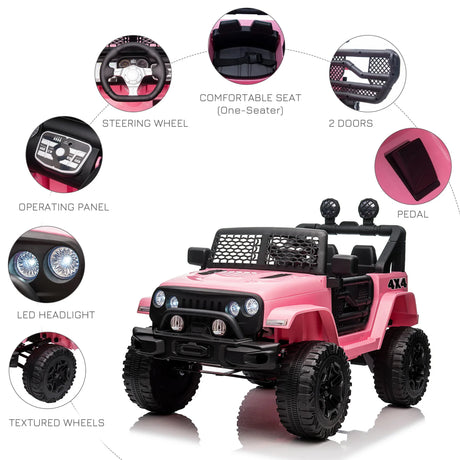 12V Electric Kids Ride On Truck With Parent Remote Control - Omega Lifestyles