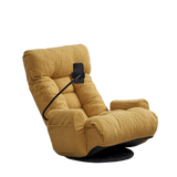 Adjustable Yellow Soft Plush Swivel Lounge Chair - Omega Lifestyles