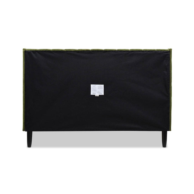 Modern Velvet Upholstered Platform Bed Frame Queen - Omega Lifestyles