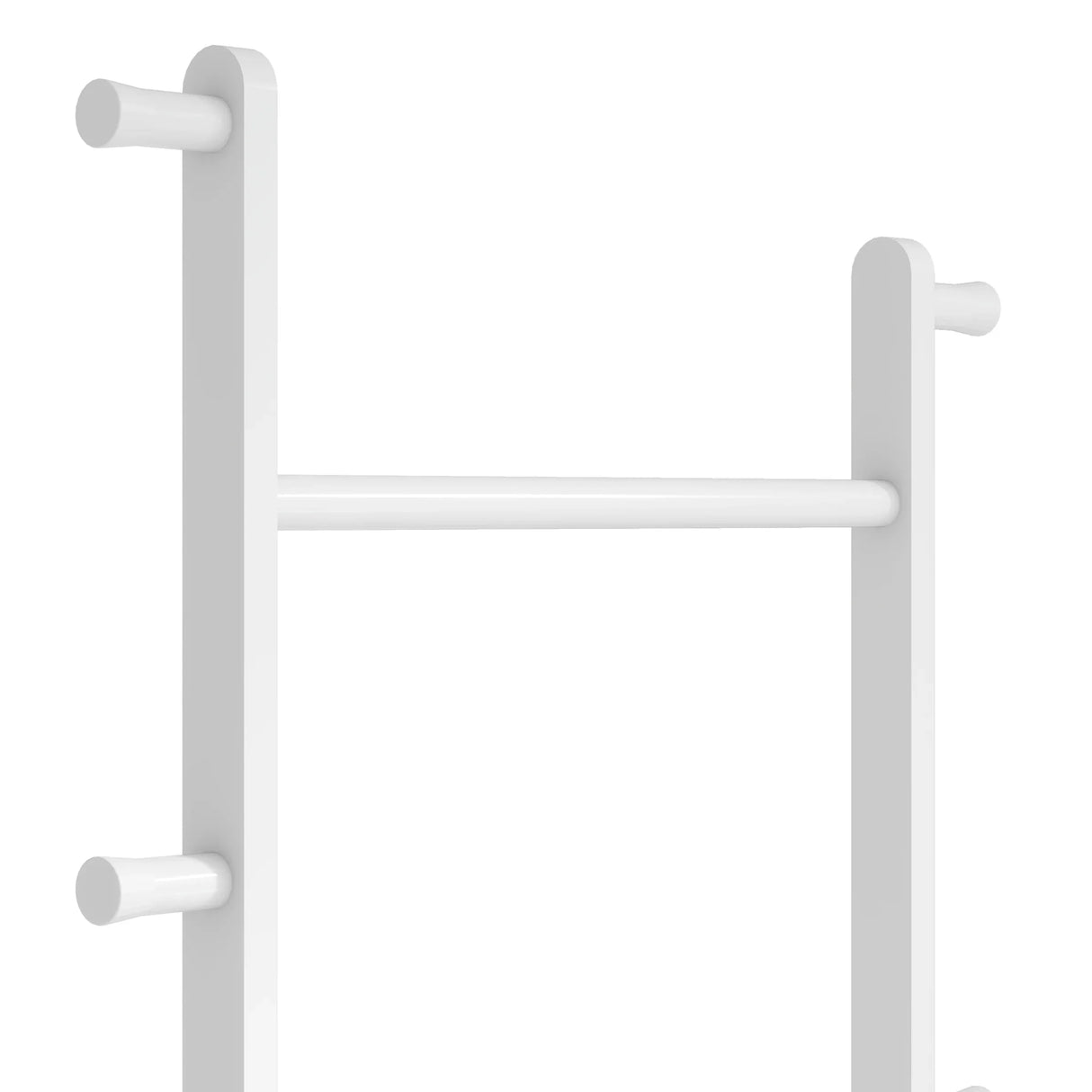 Solid Rubberwood White Coat Rack Stand 70.8-Inch - Omega Lifestyles