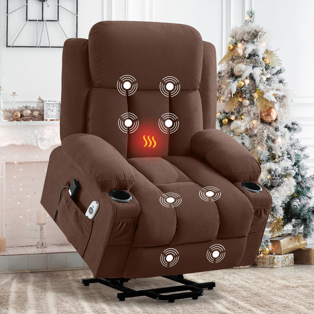 Power Lift Recliner Chair With Heat Massage And USB