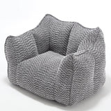 Chenille Bean Bag Chair With Resilient Foam - Omega Lifestyles