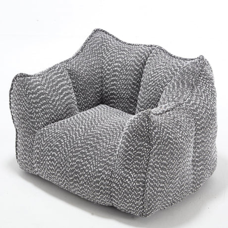Chenille Bean Bag Chair With Resilient Foam - Omega Lifestyles