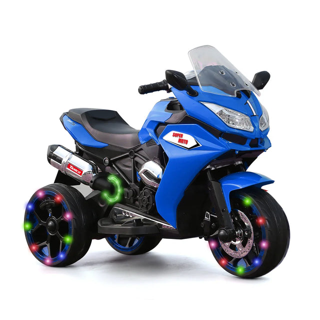 12V Kids Electric Ride-On Motorcycle With Lighting Wheels - Omega Lifestyles