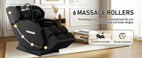 Zero Gravity Full Body Air Pressure PU Leather Massage Chair - Omega Lifestyles