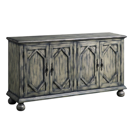 Rustic Gray Synthetic Wood Console Cabinet - Omega Lifestyles