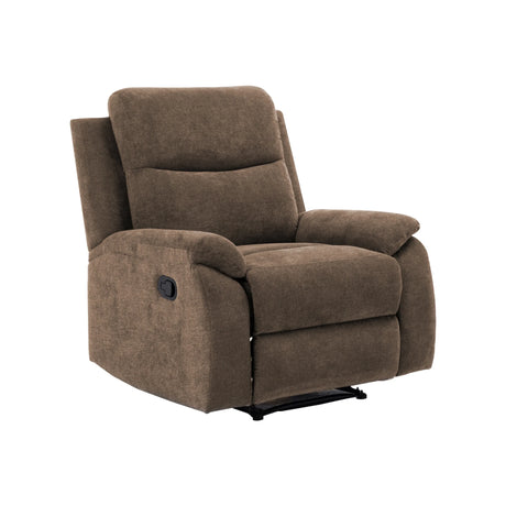 Plush Foam-Encased Coil Reclining Chair Brown - Omega Lifestyles