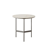 Small Round Waterproof Sintered Stone End Table - Omega Lifestyles