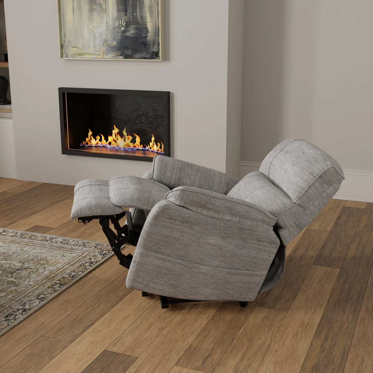 Ultra-Soft Plush Fabric Power Lift Recliner Chair - Omega Lifestyles