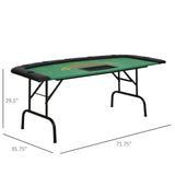 Foldable Half-Shape Professional Blackjack Poker Table - Omega Lifestyles