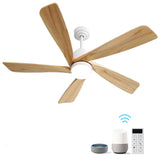52-Inch Smart Remote Control Ceiling Fan With LED Light